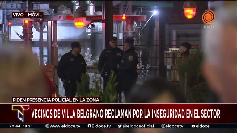 Vecinos de Villa Belgrano protestaron por la inseguridad