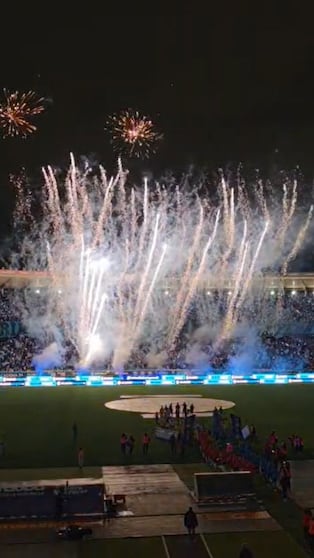 Impactante recibimiento para Belgrano-River en el Kempes