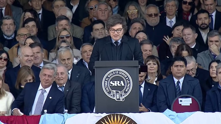 Javier Milei habló en la apertura de la Exposición Rural: “Se viene un campo radicalmente distinto al que conocimos”