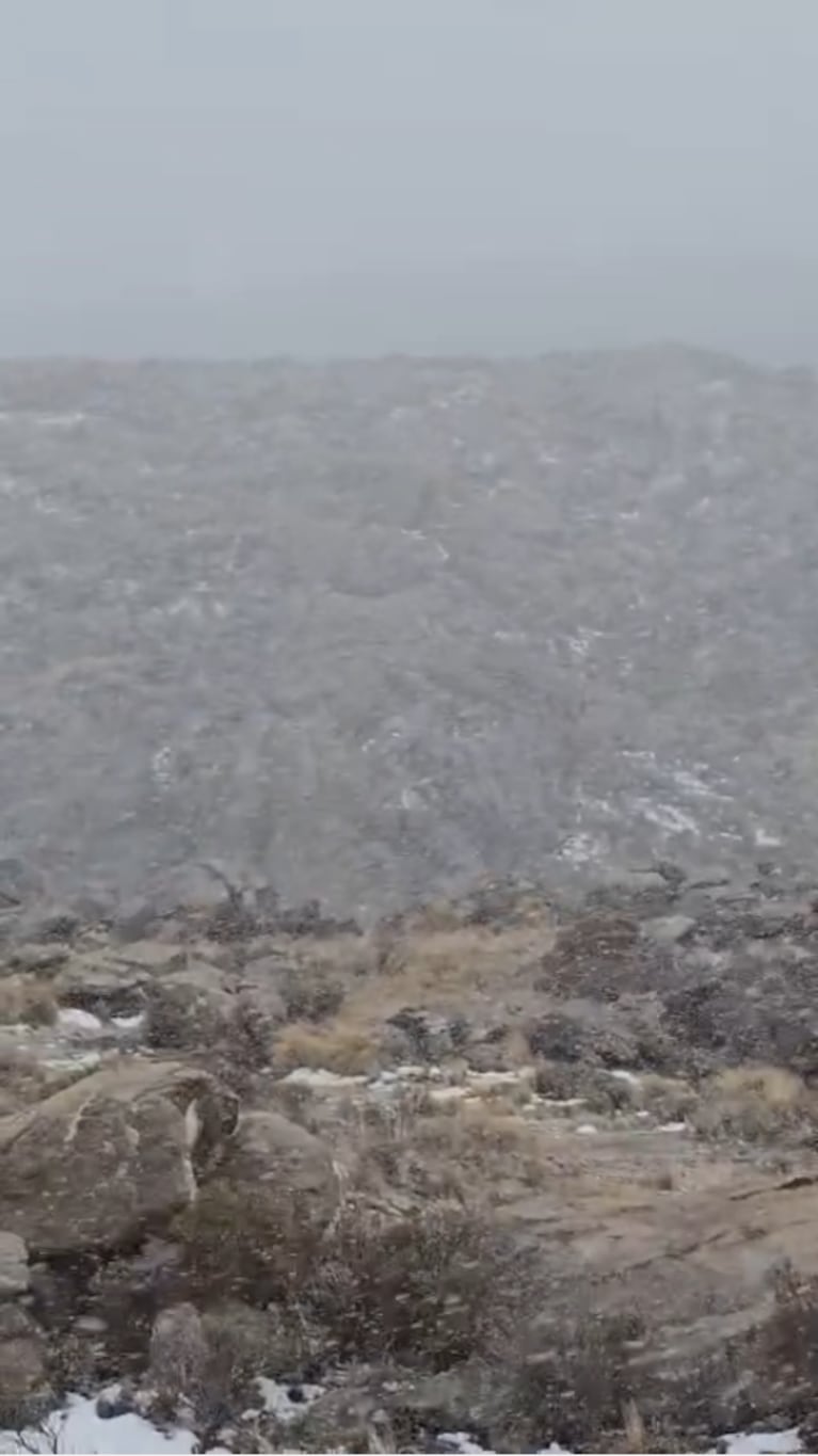 La nevada dejó a Córdoba cubierta de blanco