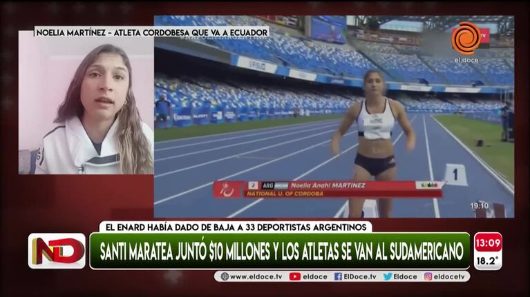 Santi Maratea y otra colecta emocionante: el agradecimiento de una atleta cordobesa