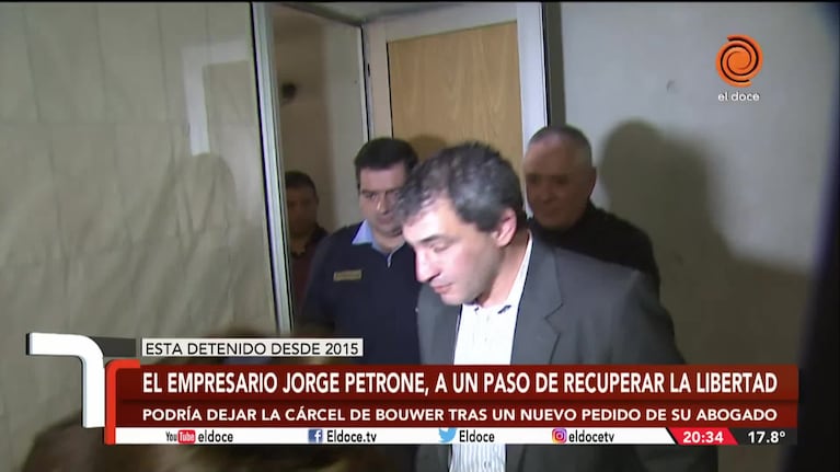Jorge Petrone, a un paso de recuperar la libertad