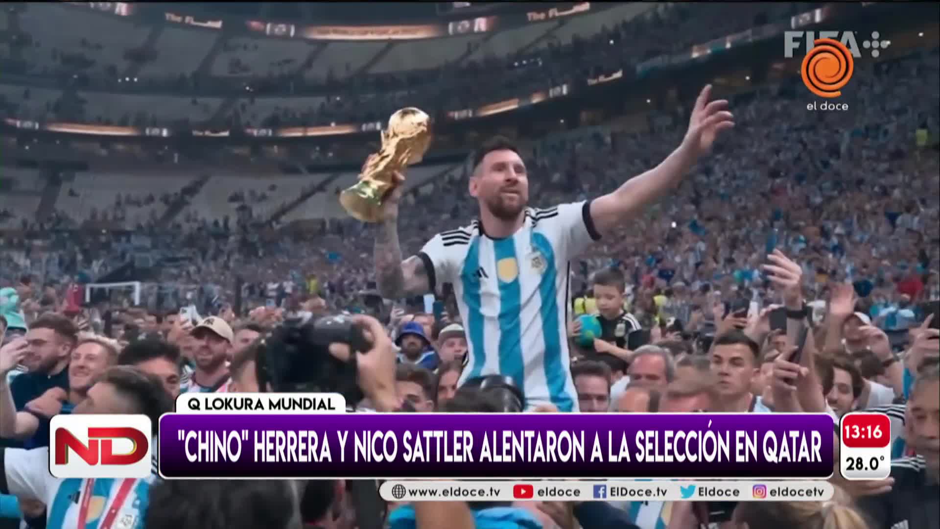 Nico Sattler habló sobre su experiencia en la Copa del Mundo