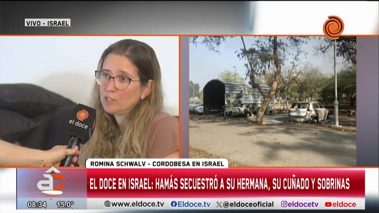 El llanto de la hermana de una cordobesa secuestrada por Hamas