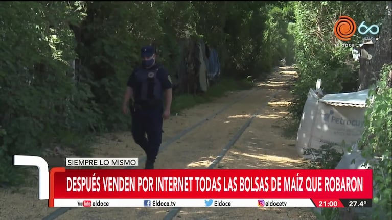 Córdoba: bloquearon las vías, el tren frenó y se robaron las bolsas de maíz 