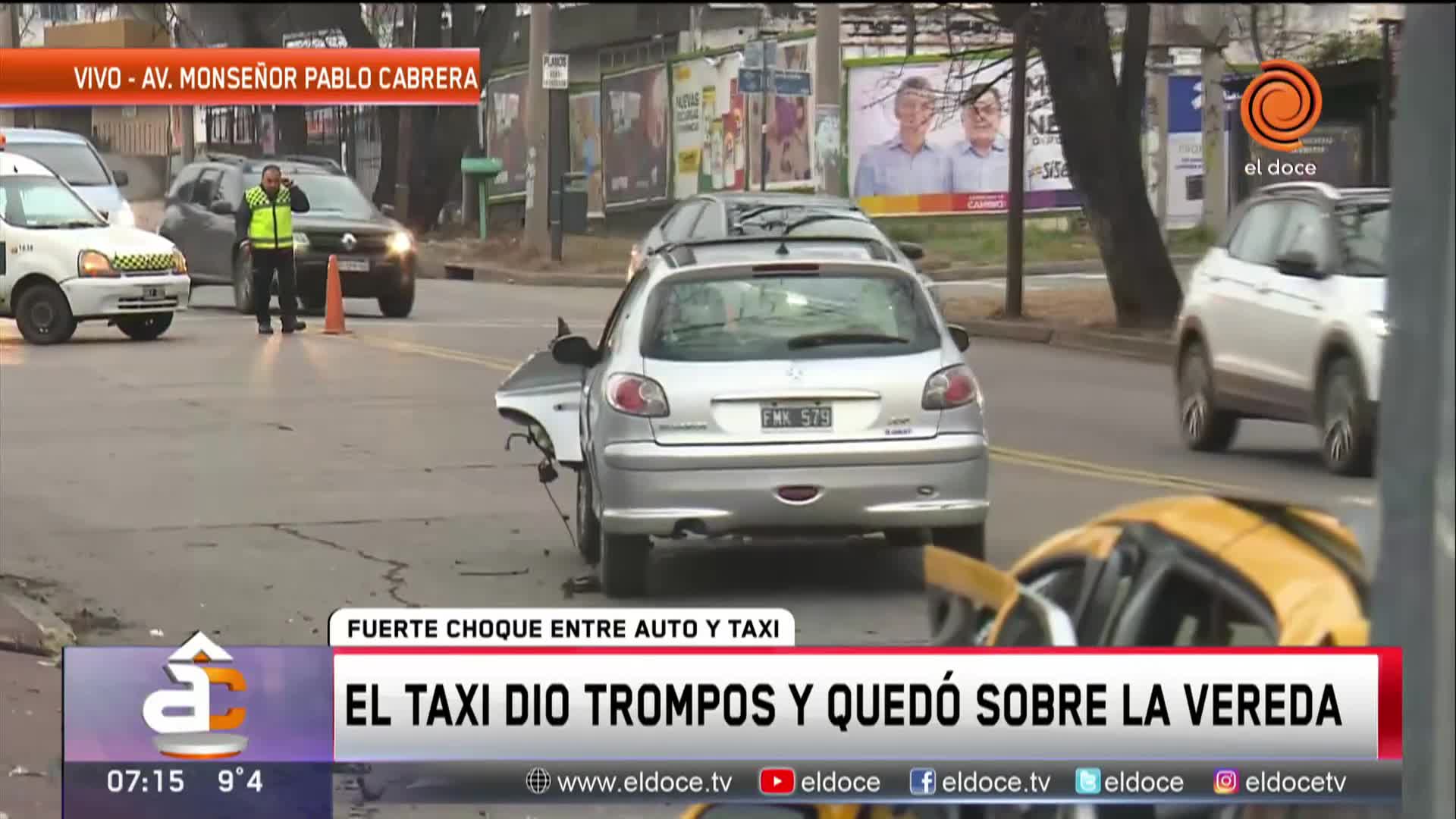 Accidente grave en la avenida Monseñor Pablo Cabrera