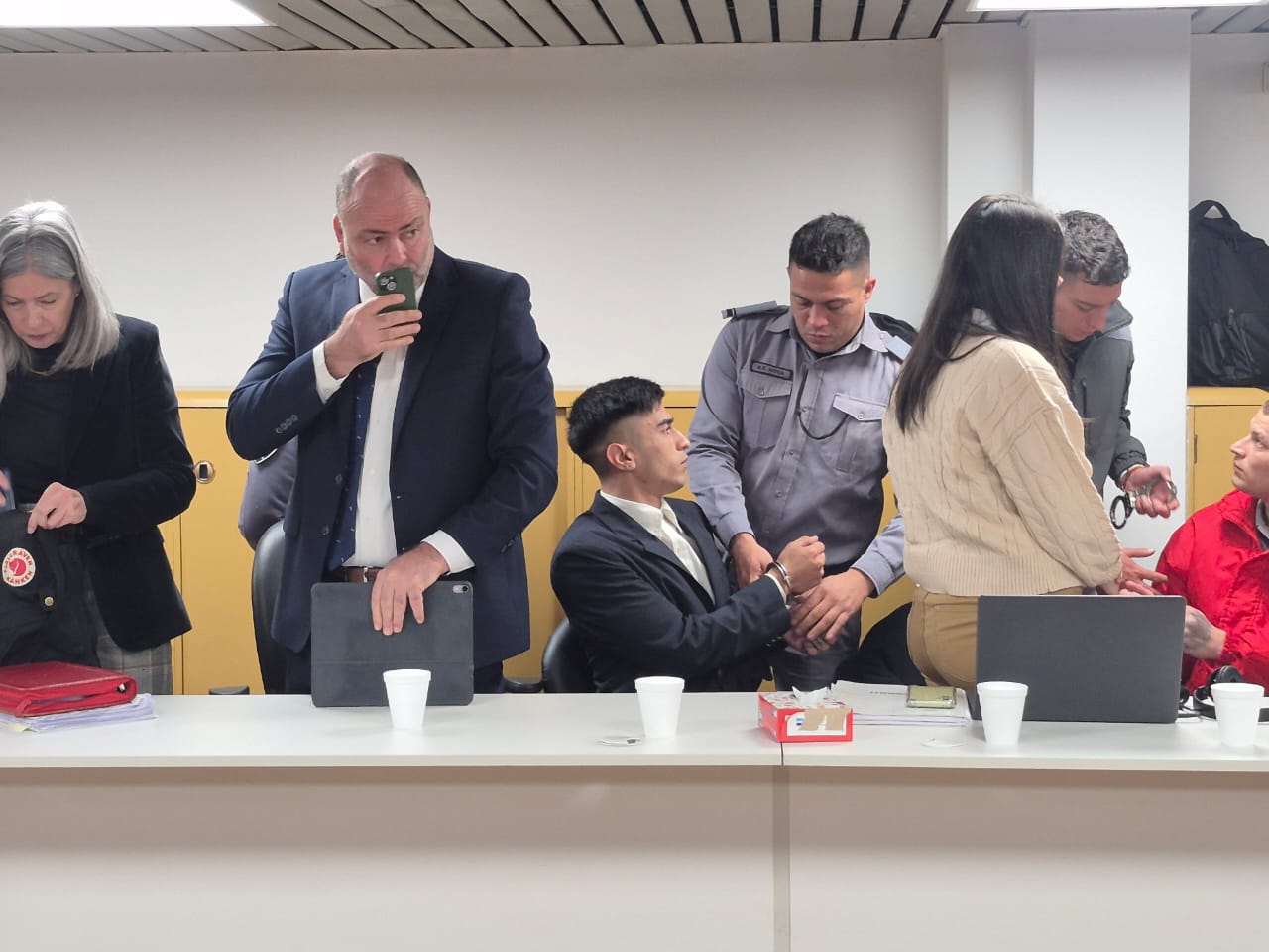La bronca de un familiar de Santiago Aguilera contra el condenado a perpetua por el crimen