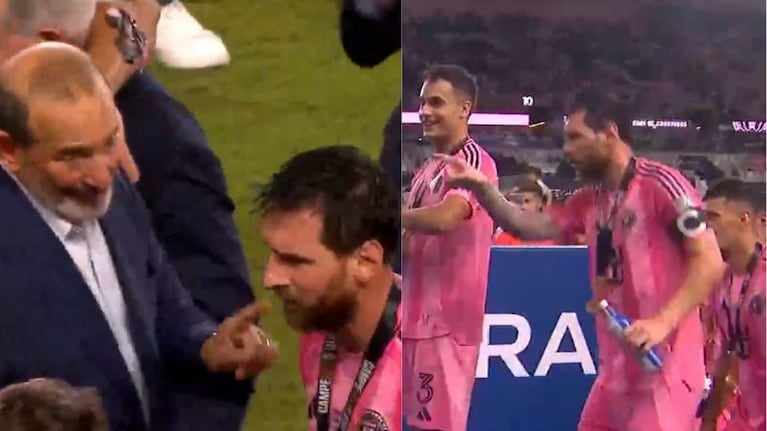 Tenso momento entre Messi y Don Garber