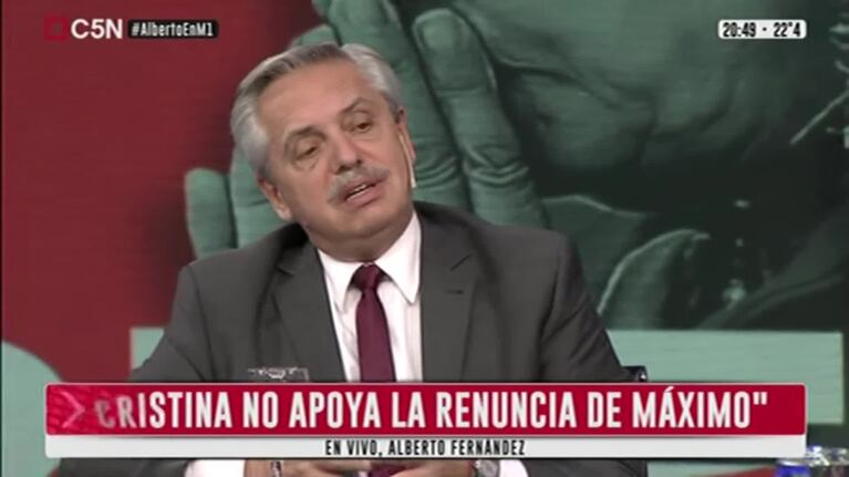 Qué dijo el presidente sobre la renuncia de Kirchner