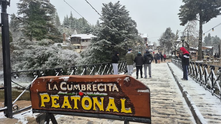 El Doce fue testigo de la magia de la nieve en La Cumbrecita