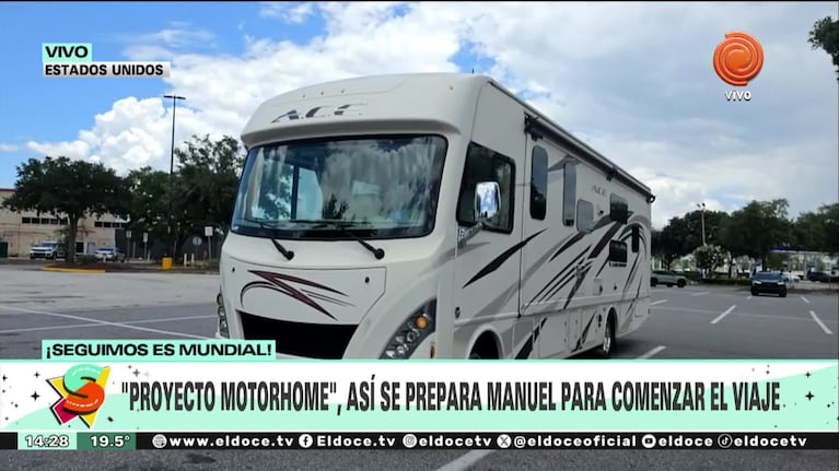 Cómo es el motorhome en que Nolo Sánchez seguirá a la Scaloneta
