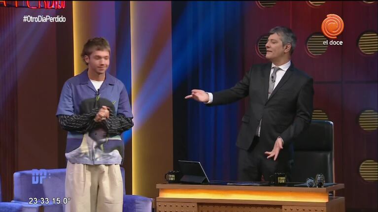 El look de Franco Masini que llamó la atención de Mario Pergolini