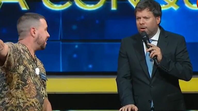 Leandro sorprendió a Guido con una particular dedicatoria en The Floor