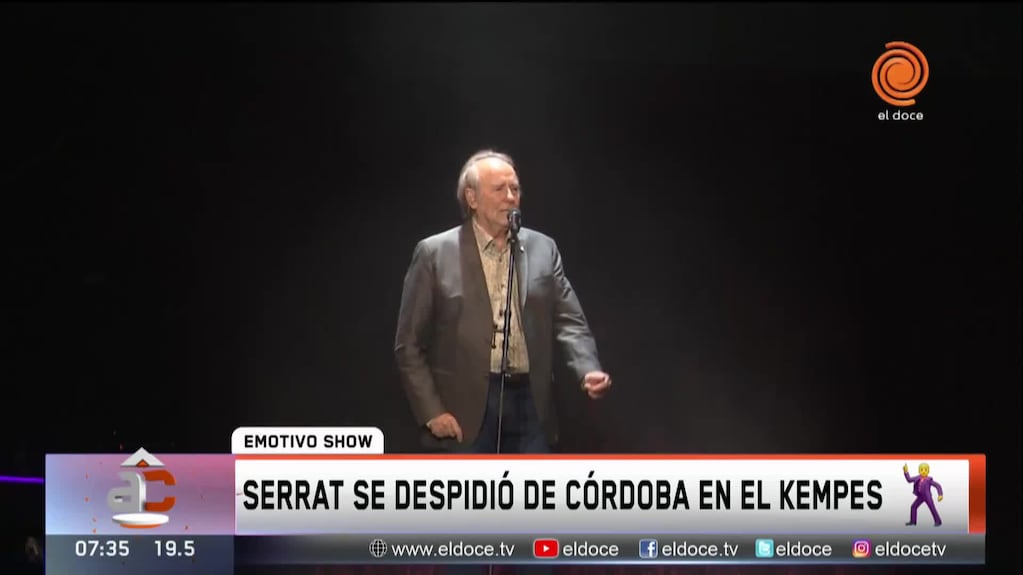 Así fue el show de despedida de Serrat en Córdoba
