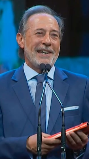 La emoción de Francella al ganar el premio Pinti a la trayectoria