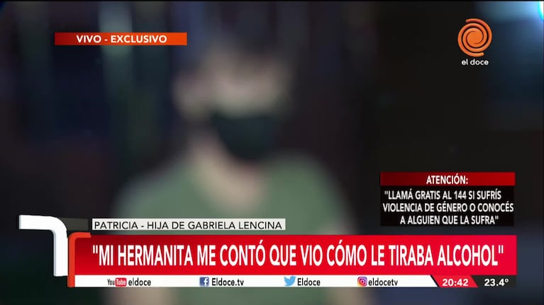 La hija de la víctima de femicidio: "Ella nos advertía que algo le iba a pasar"