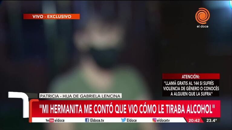 La hija de la víctima de femicidio: "Ella nos advertía que algo le iba a pasar"