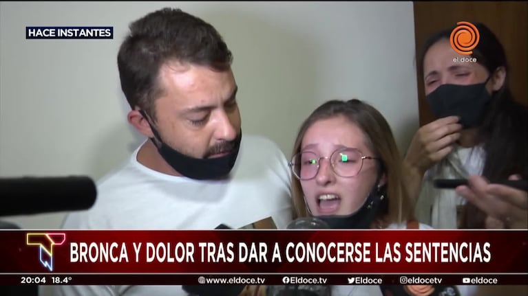 La bronca e indignación de la familia de Mateo Aguirre tras finalizar el juicio