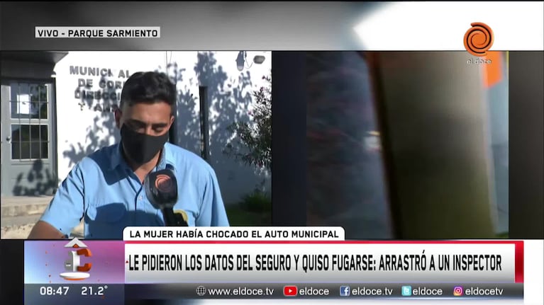 El relato del inspector de tránsito agredido por una mujer