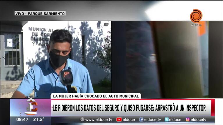 El relato del inspector de tránsito agredido por una mujer