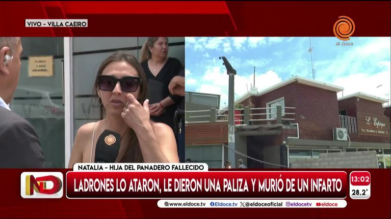 La hija del panadero muerto lo recordó llorando y pidió justicia
