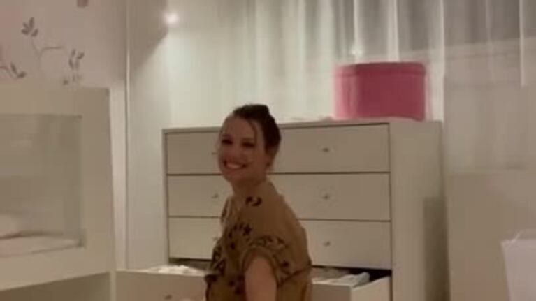 La habitación de la beba de Pampita