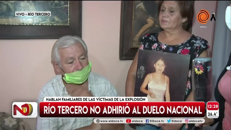 Río Tercero tras la muerte de Menem: el dolor de los padres de una víctima