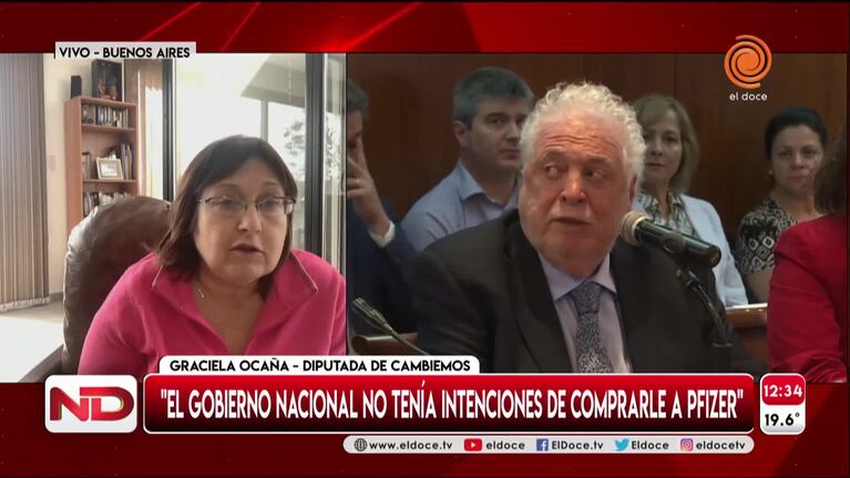 Ocaña habló sobre el acuerdo con Pfizer y criticó a Ginés González García
