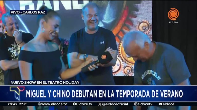 Miguel del Sel y el Chino Volpato anticiparon su debut en Carlos Paz