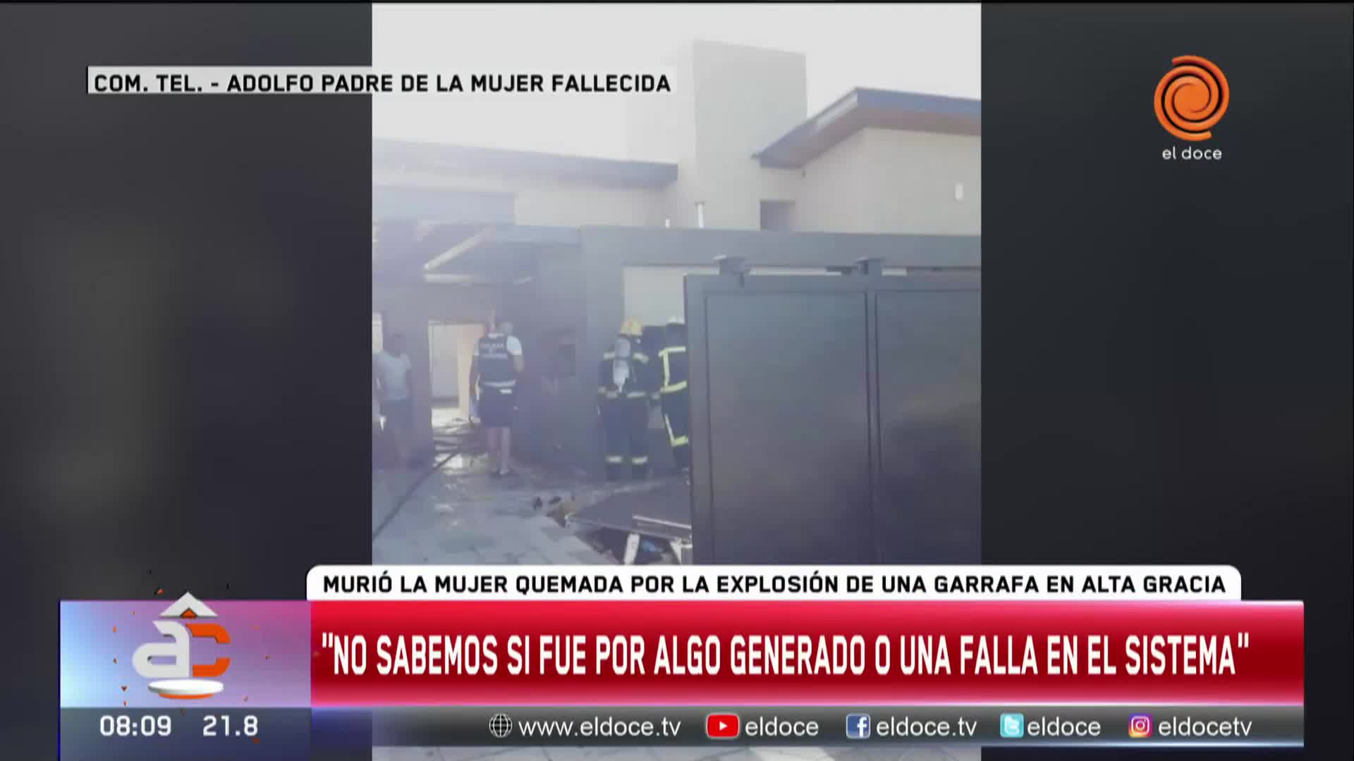 Explosión en Alta Gracia: el papá de la mujer muerta ahora vela por la salud de su nieto