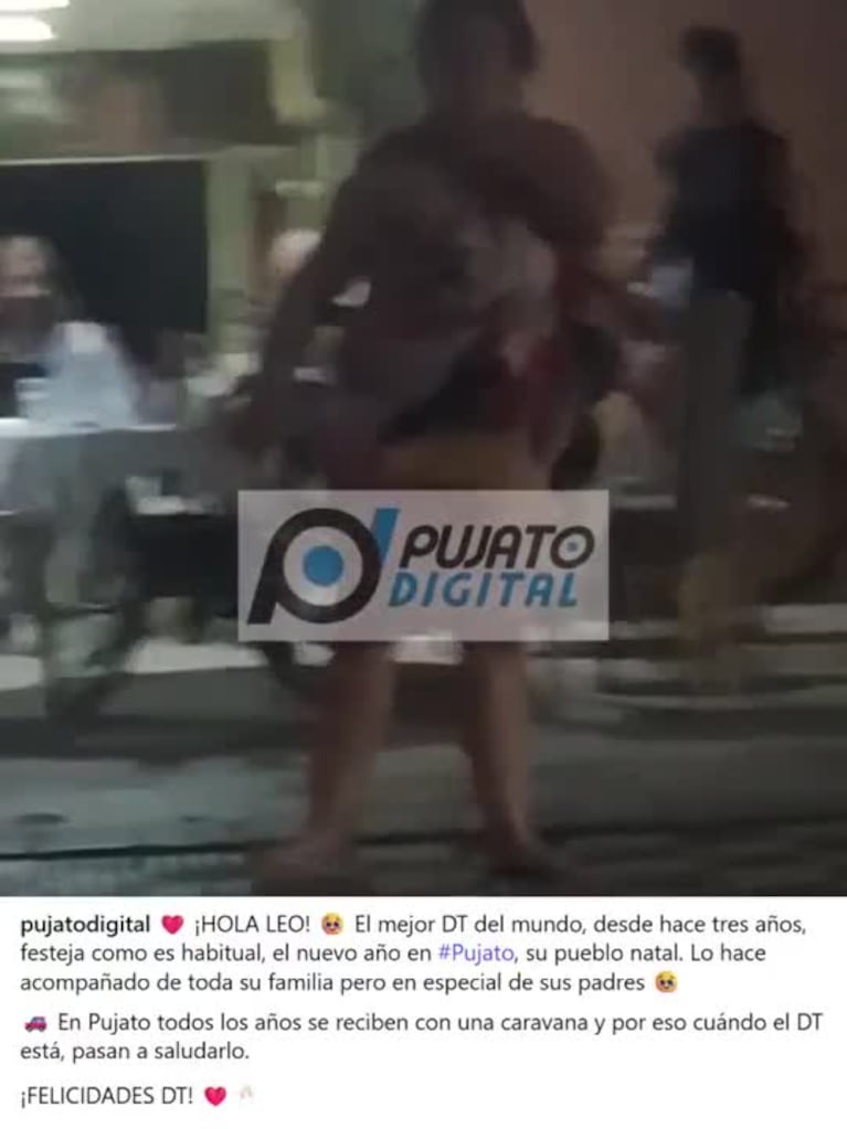 Lionel Scaloni en Pujato