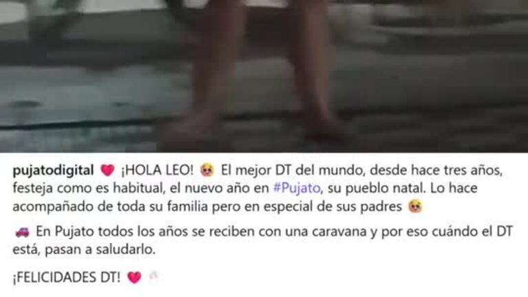 Lionel Scaloni en Pujato