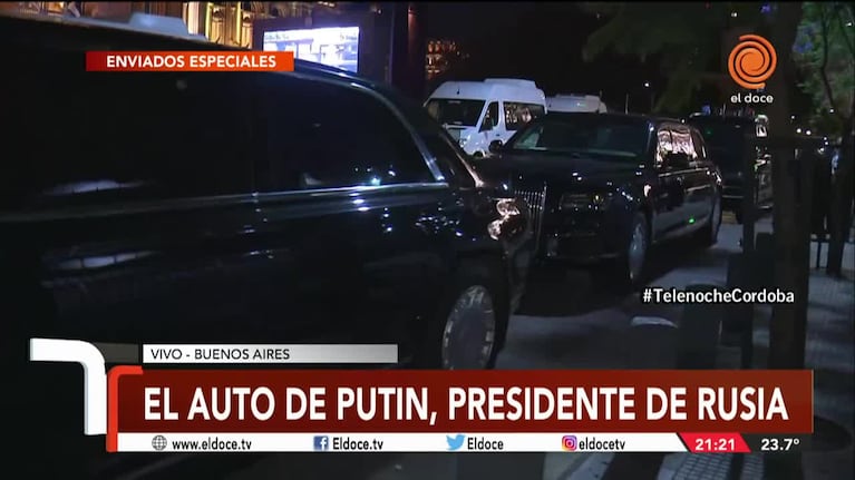 Exclusivo de El Doce en el G-20: así es "La Mole", el auto de Vladimir Putin