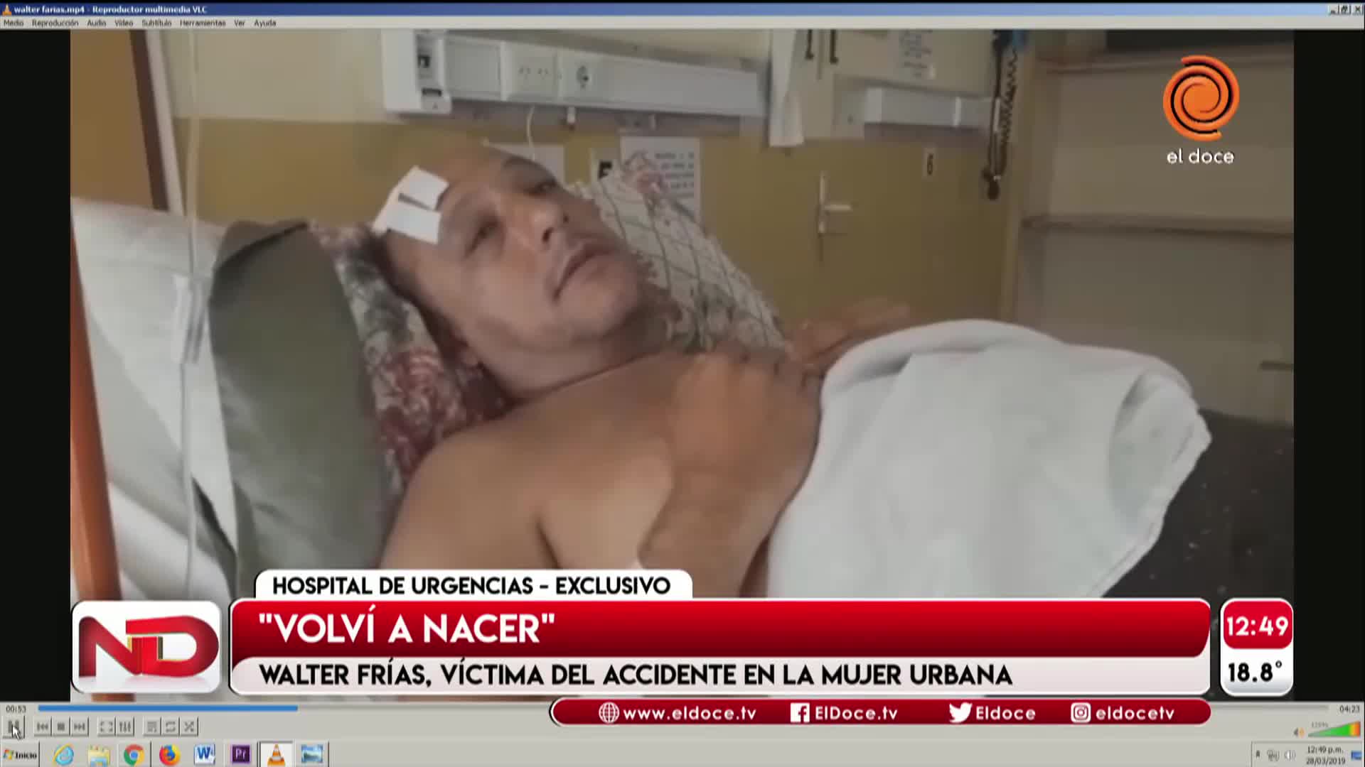 El testimonio del conductor herido en la Mujer Urbana: "Volví a nacer"