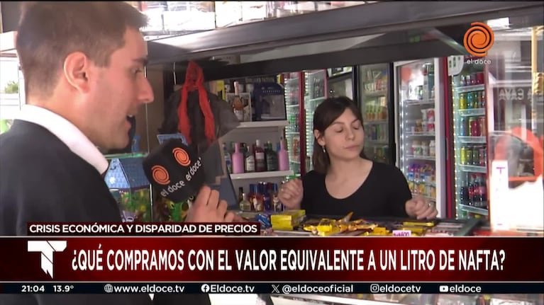 Qué se puede comprar en un kiosco con el equivalente a un litro de nafta