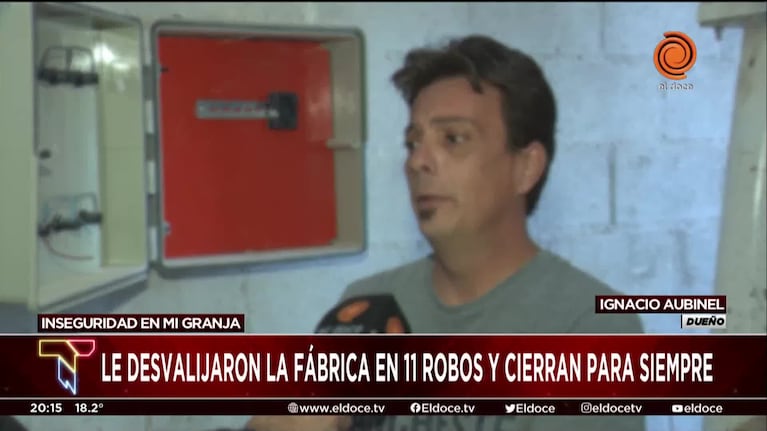 Cerraron su fábrica porque se cansaron de los robos: "Fue el final"