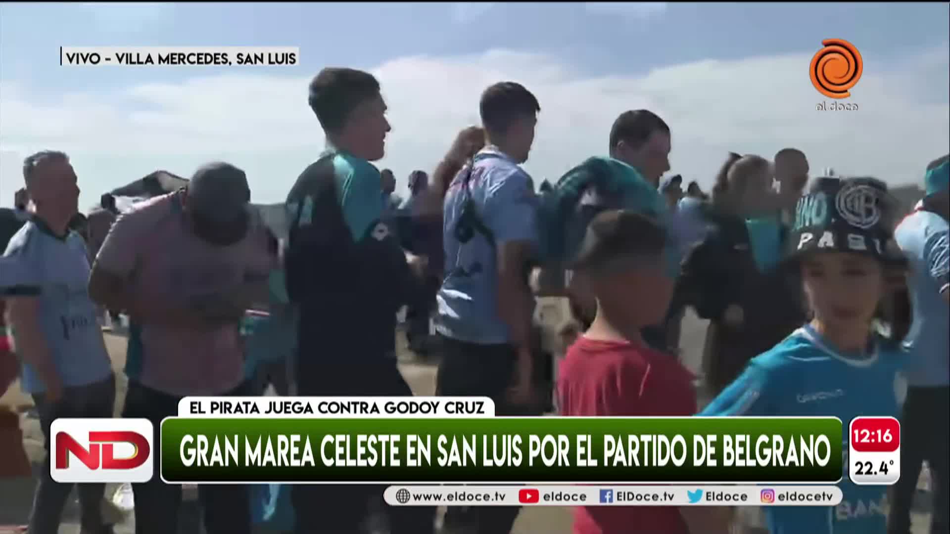 Así vivieron los hinchas de Belgrano la previa contra Godoy Cruz