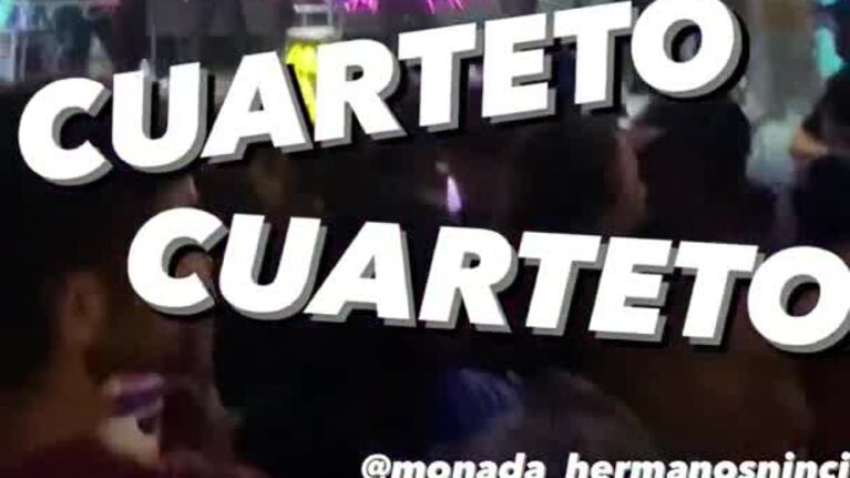 Monada hizo de las suyas en el Bum Bum