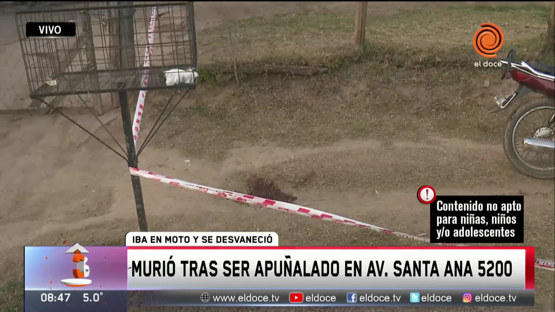 Un hombre murió tras ser apuñalado en el tórax