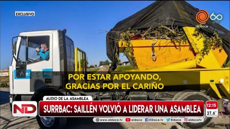 El audio que la Justicia investiga: Saillén habría liderado una asamblea