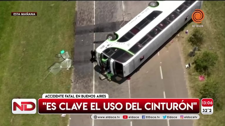 Tragedia en la ruta 2: ¿son seguros los colectivos de doble piso?