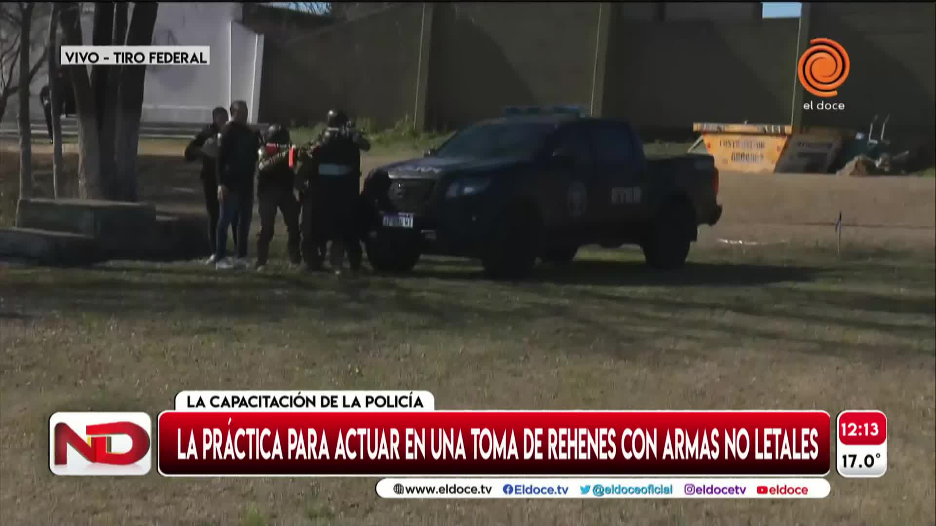 Armas no letales: el simulacro de la Policía de Córdoba en vivo