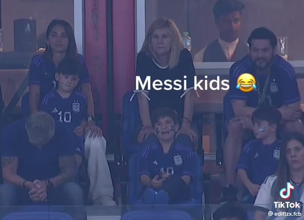 Mateo Messi hizo enojar a su hermano Thiago