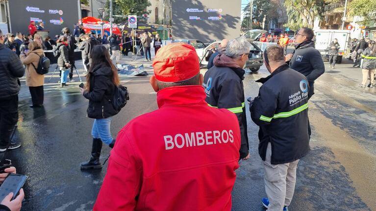 Una víctima de un accidente vial respaldó el simulacro a la vera del Buen Pastor