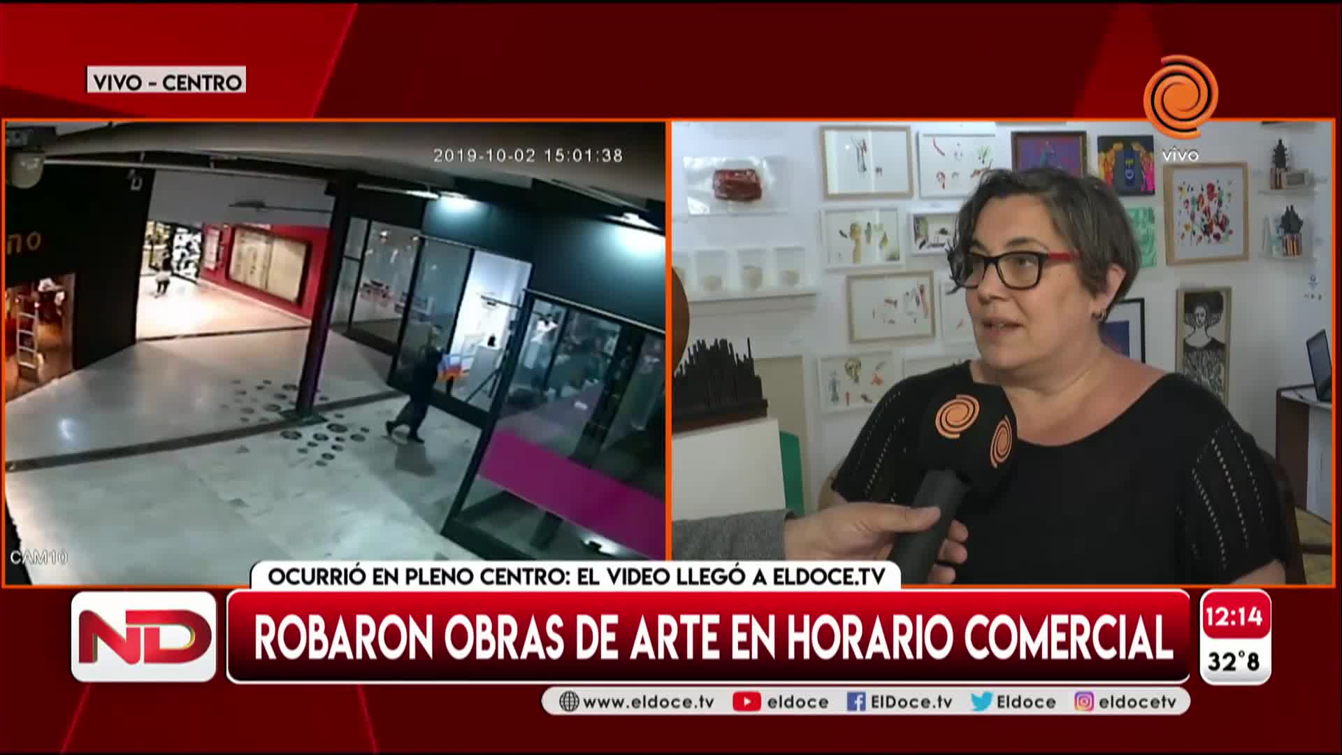 Robaron obras de arte del paseo Muñoz