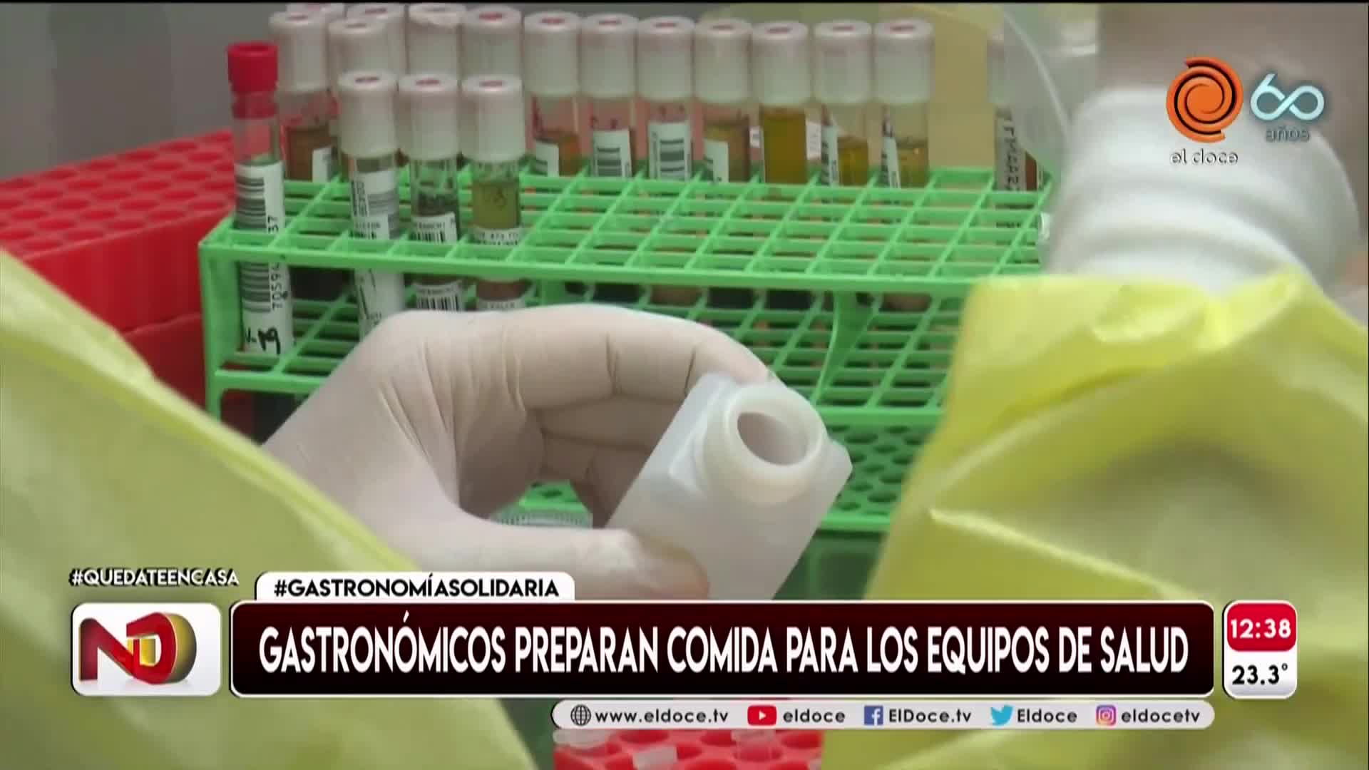 Gastronomía solidaria: envían viandas a equipos salud