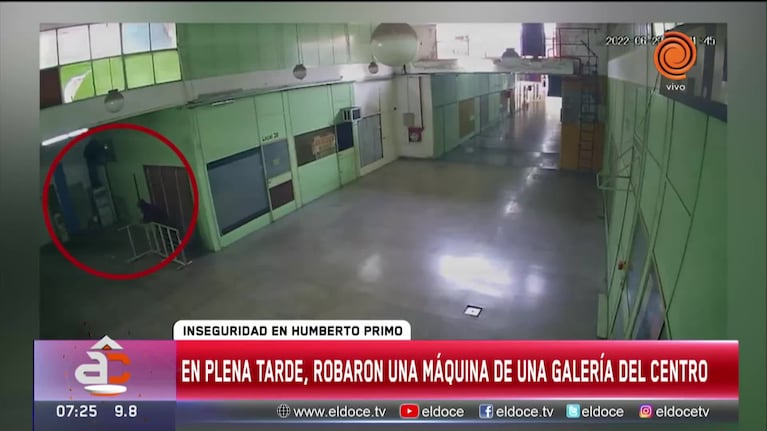 Robaron una máquina de una galería en pleno centro de Córdoba