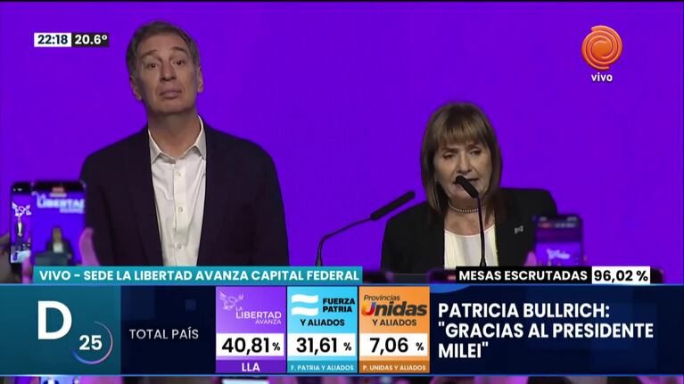 Habló Patricia Bullrich, electa senadora por CABA