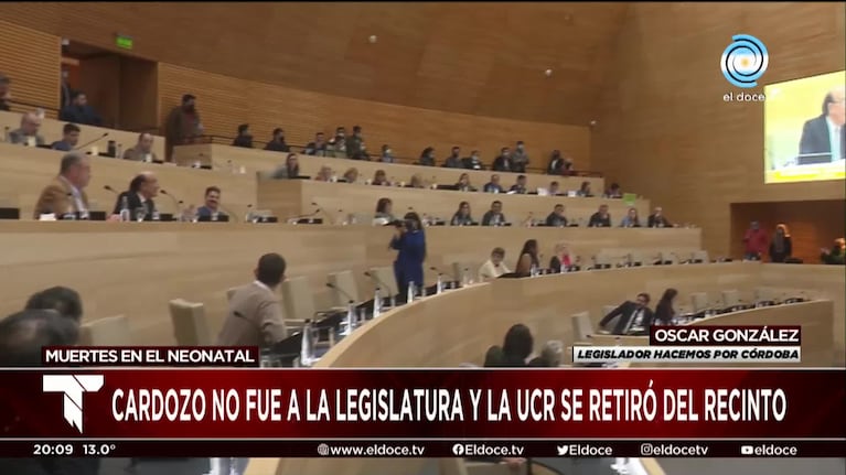 Muertes en el Neonatal: la UCR se levantó de la sesión en la Legislatura