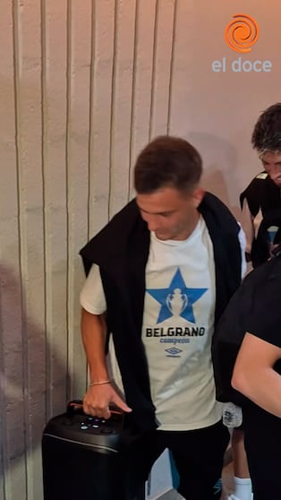 “Llegó tu papi”: los jugadores de Belgrano a pura música